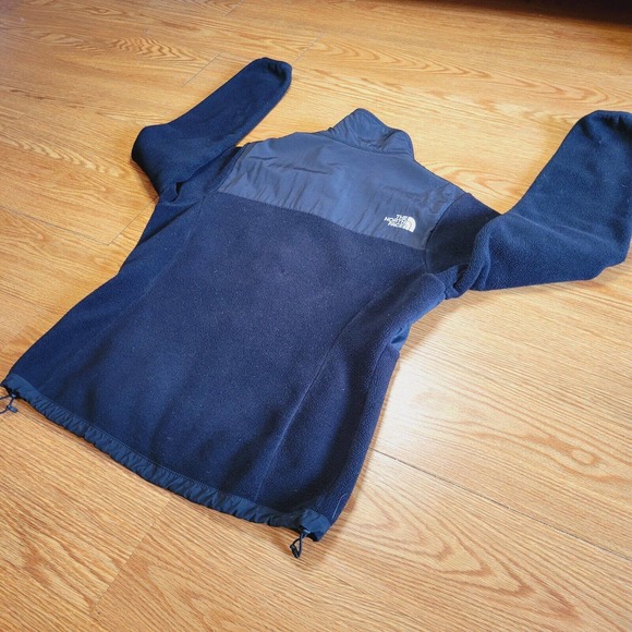 The North Face Denali Jacket Womens Size Medium Coat Black Full Zip Polartec - Picture 10 of 11